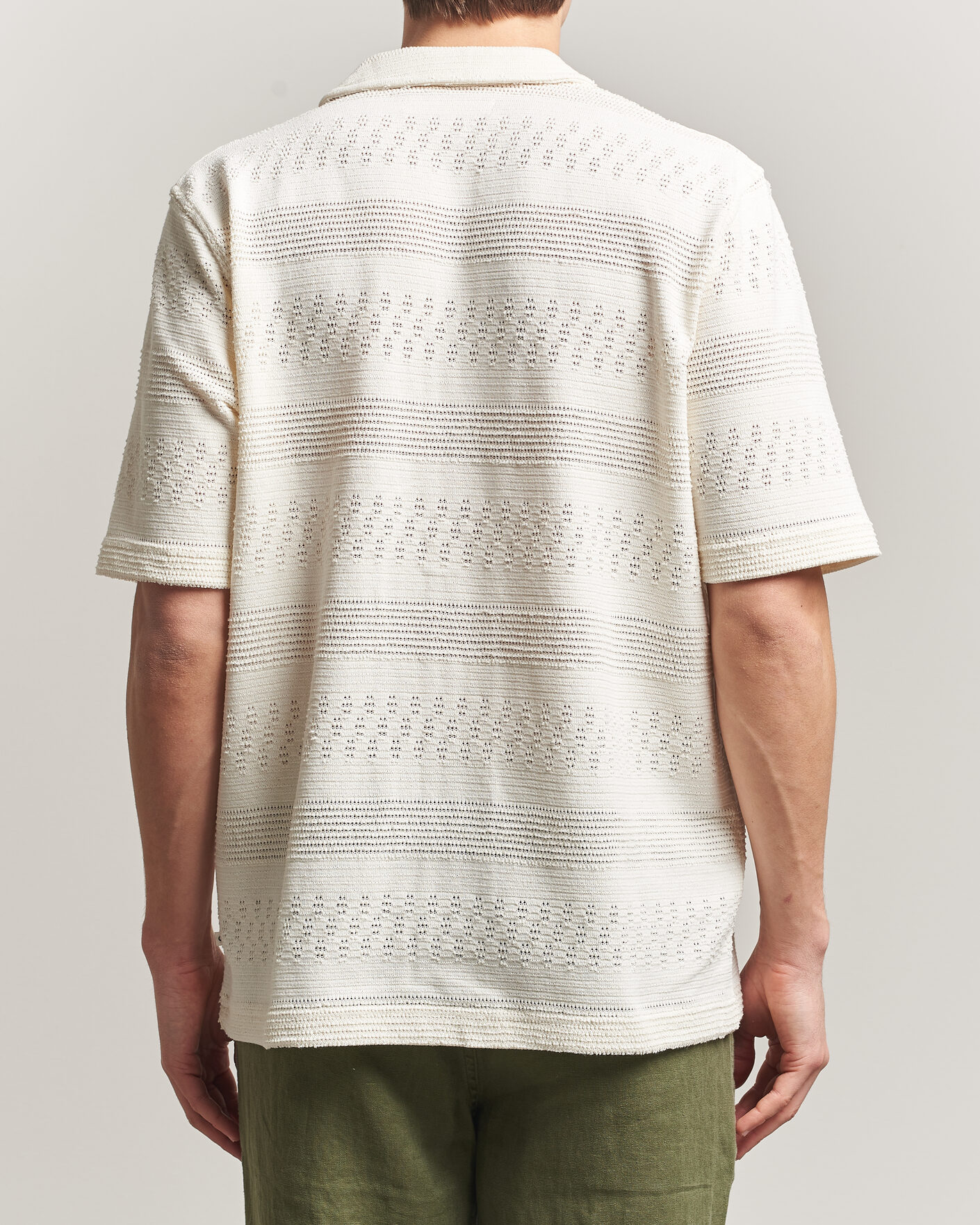 Men | Shirts | Samsøe Samsøe | Martin Knitted Short Sleeve Shirt Clear Cream