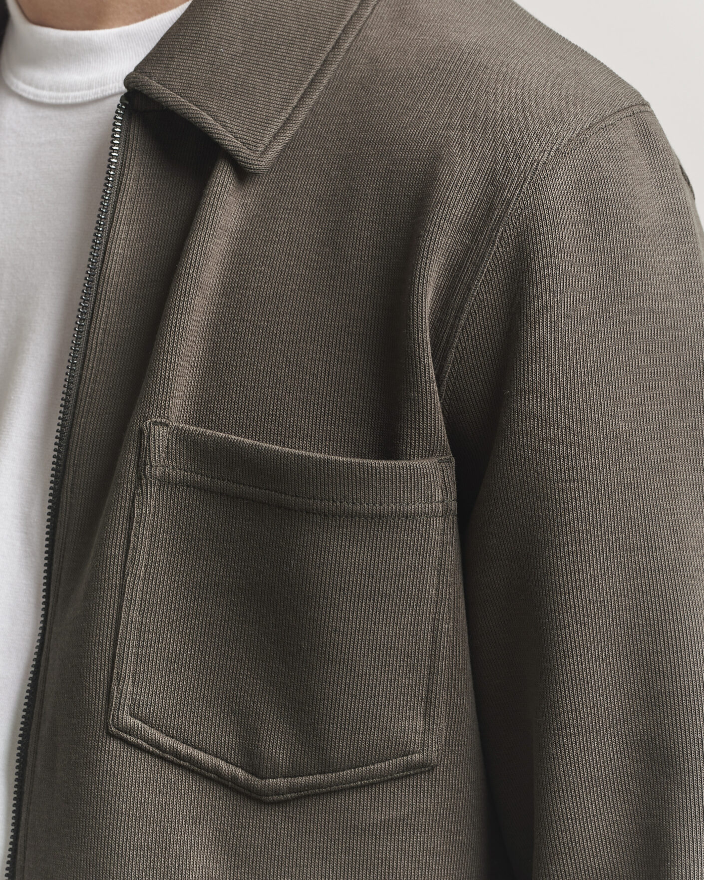 Samsøe Samsøe Hannes Full Zip Black Olive at CareOfCarl.com