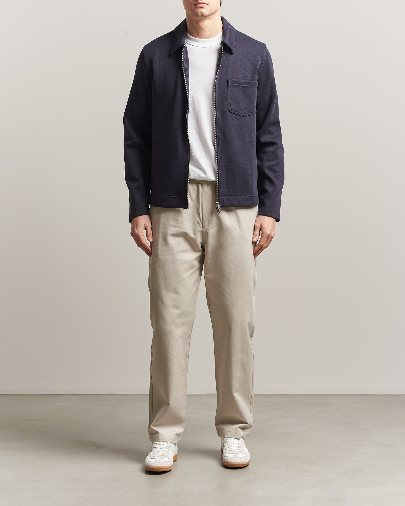 Men | Sweaters & Knitwear | Samsøe Samsøe | Hannes Full Zip Salute Navy