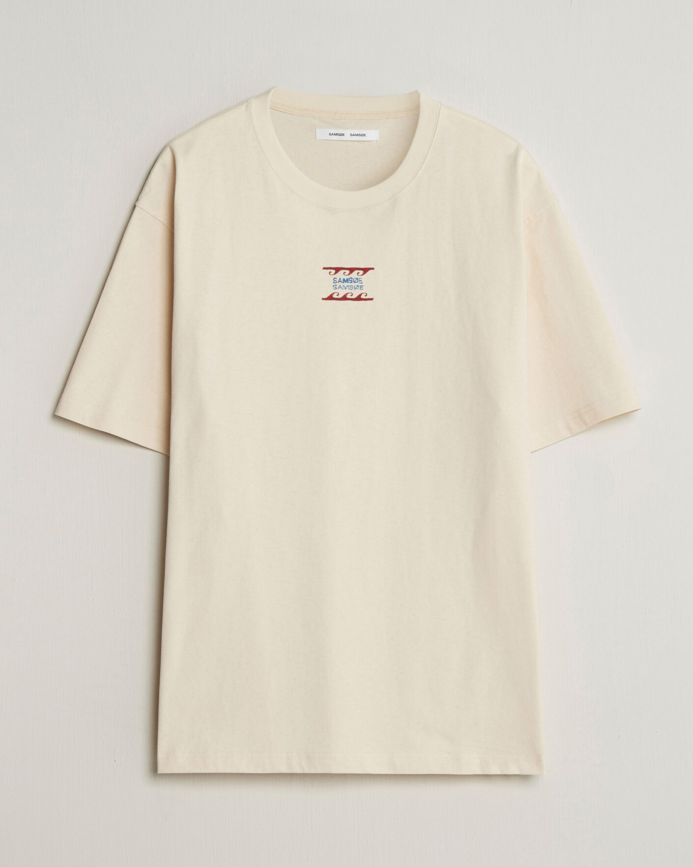 Men | T-Shirts | Samsøe Samsøe | Gergei Printed Crew Neck T-Shirt Neutral