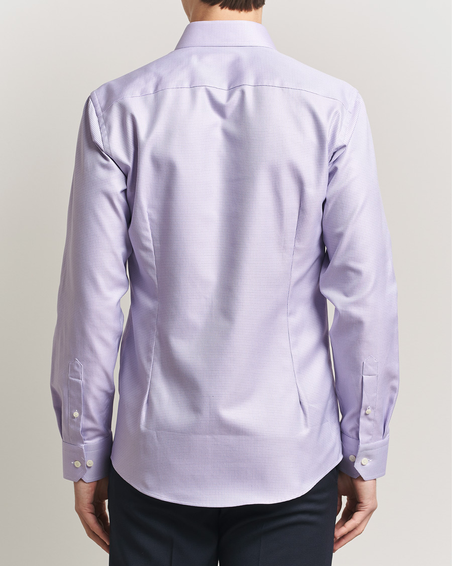 Men | Shirts | Eton | Slim Fit Signature Twill Structured Shirt Light Purple