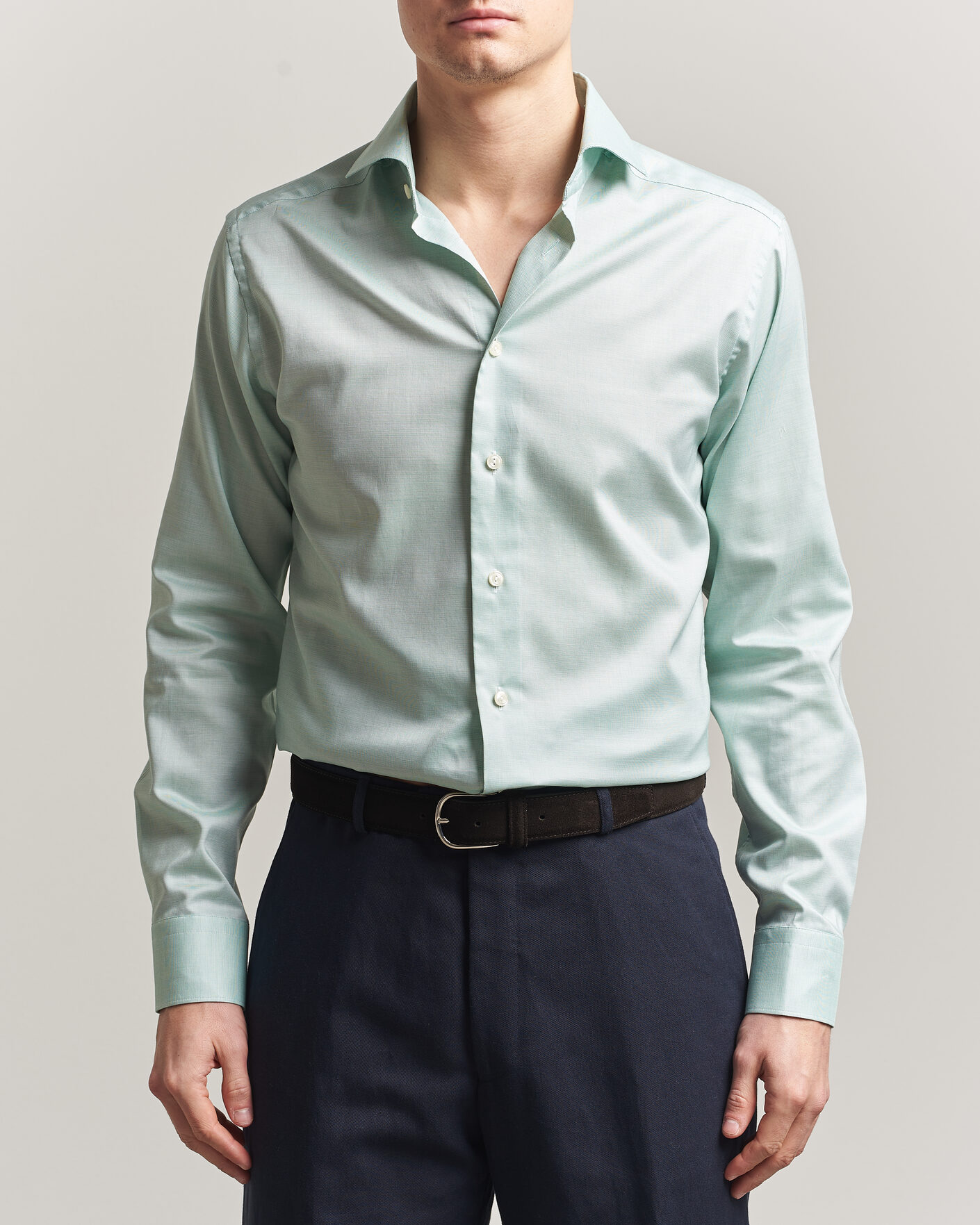 Men | Shirts | Eton | Slim Fit Signature Oxford Shirt Mid Green