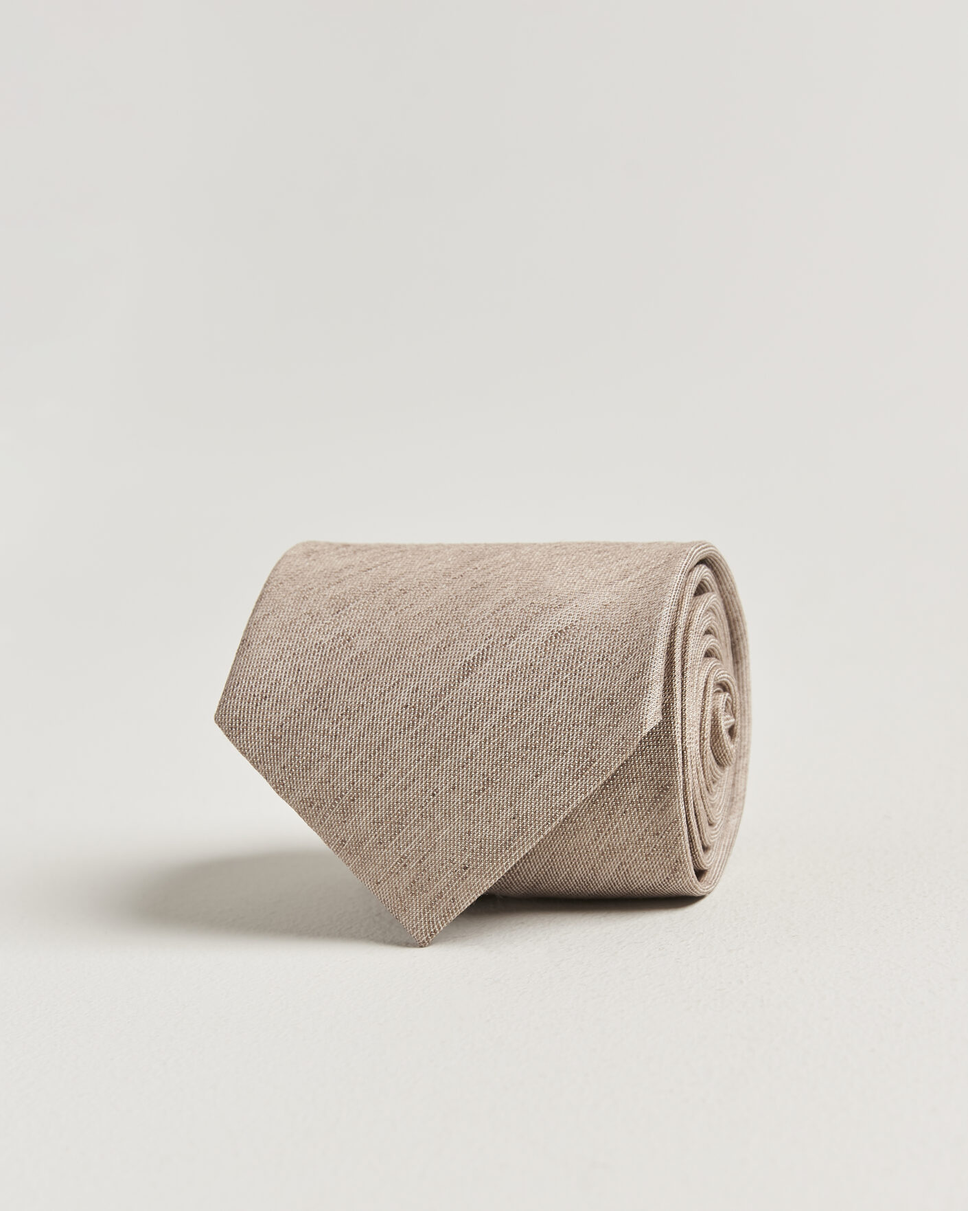 Men | Ties | Eton | Linen Silk Tie Beige