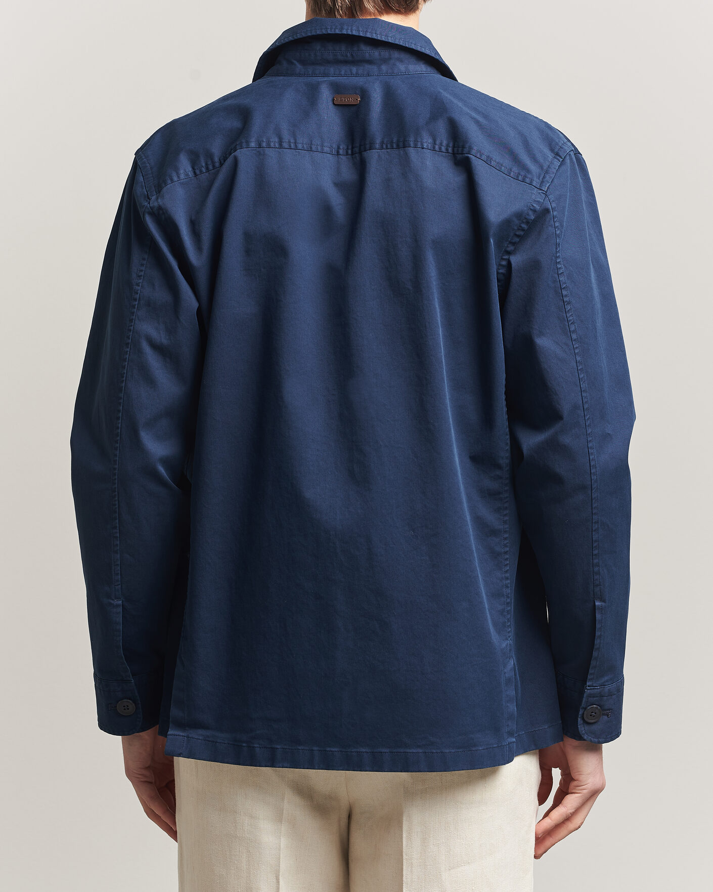 Men | Coats & Jackets | Eton | Cotton Chore Jacket Navy Blue