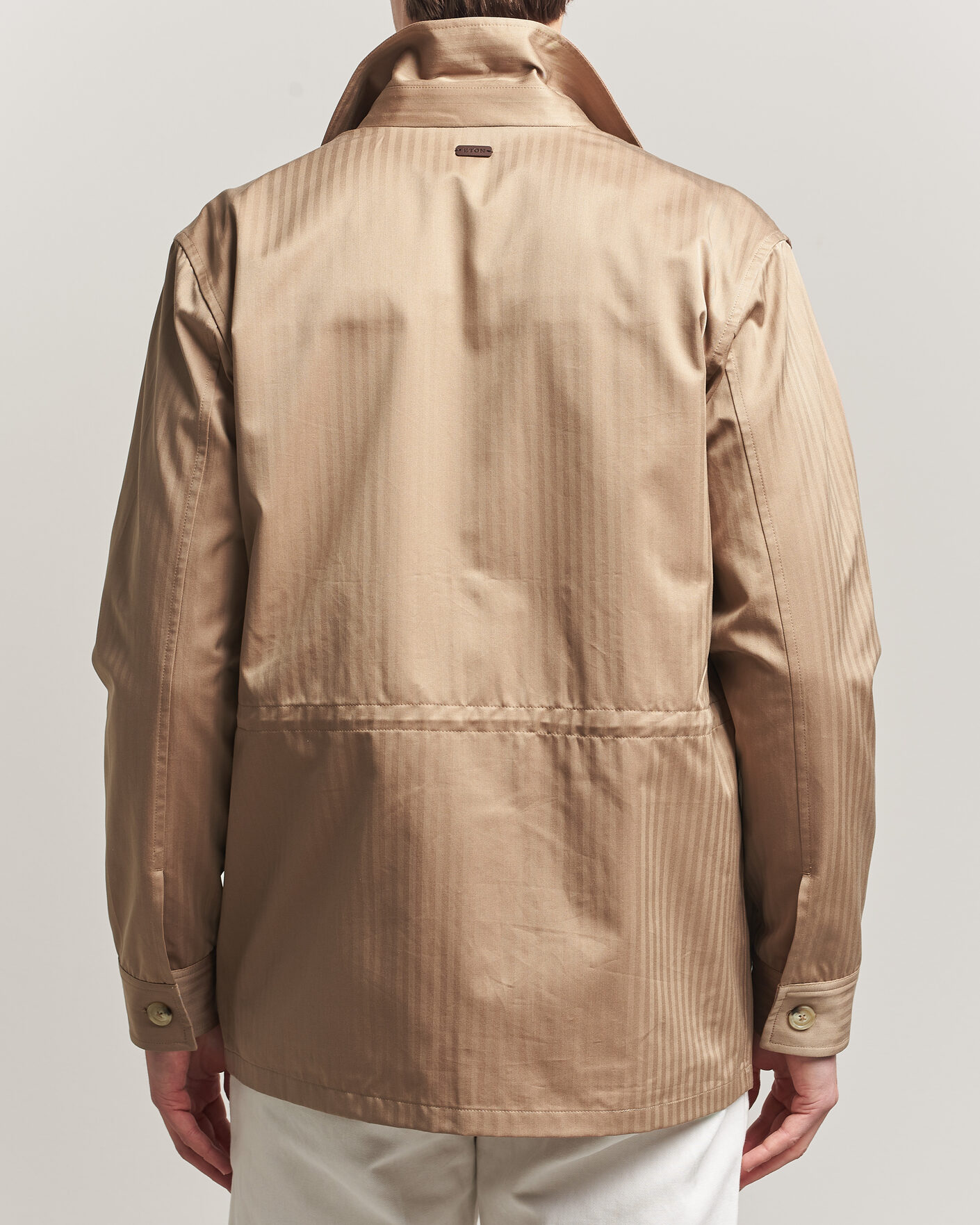Men | Coats & Jackets | Eton | Cotton Safari Drawstring Jacket Beige