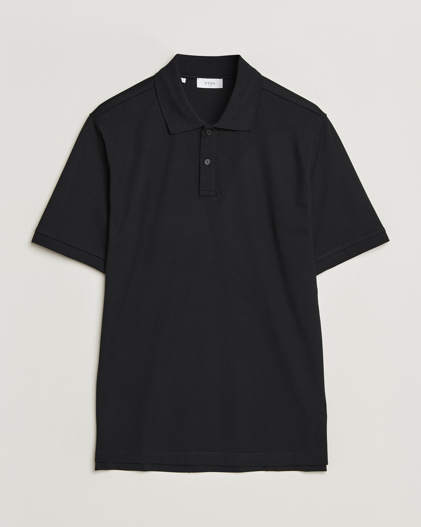 Men | Polo Shirts | Eton | Pima Pique Polo Black