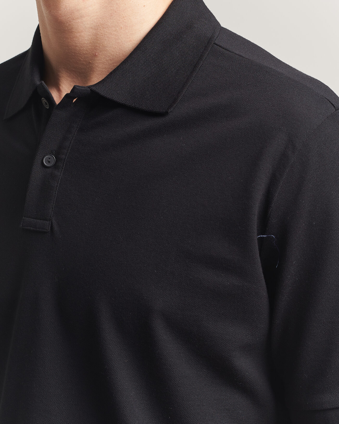 Men | Polo Shirts | Eton | Pima Pique Polo Black