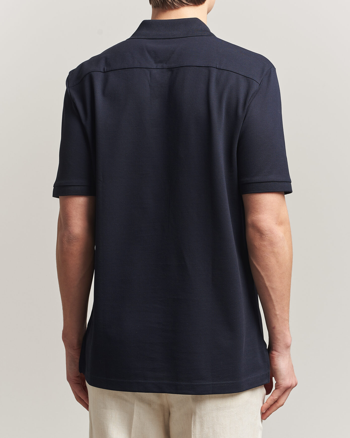 Men | Polo Shirts | Eton | Pima Pique Polo Navy Blue