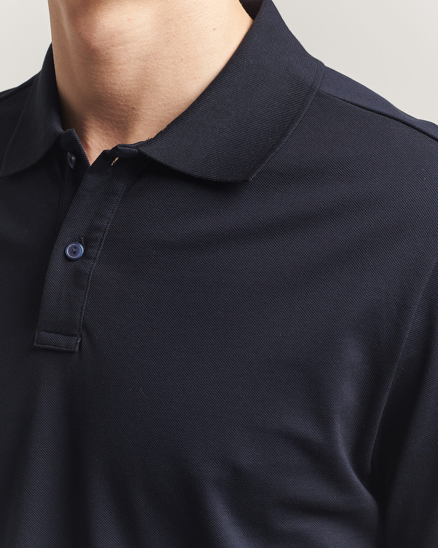 Men | Polo Shirts | Eton | Pima Pique Polo Navy Blue