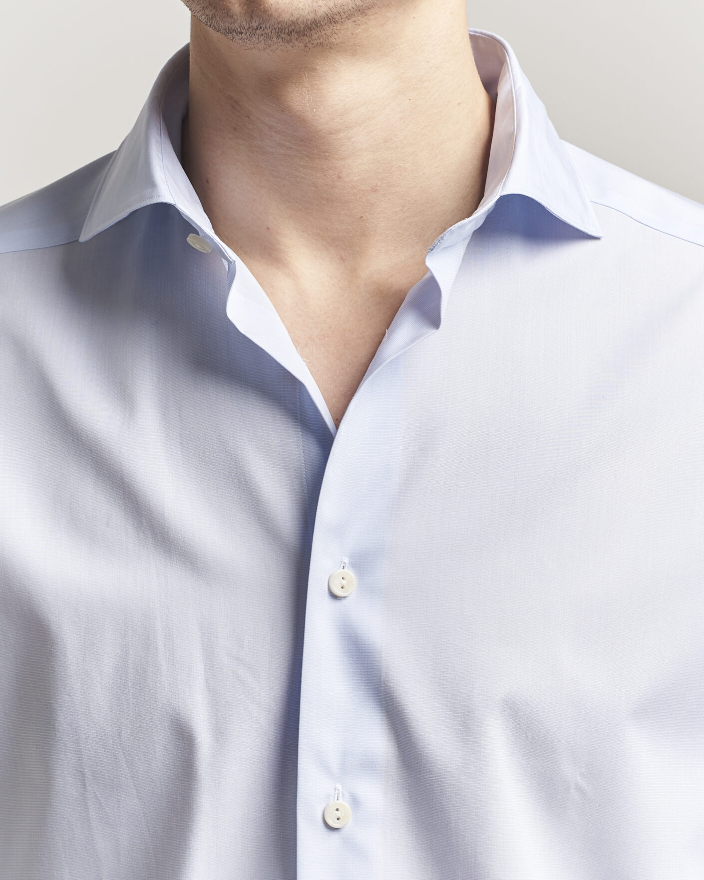 Men | Shirts | Eton | Casual Fit Breeze Poplin Shirt Light Blue