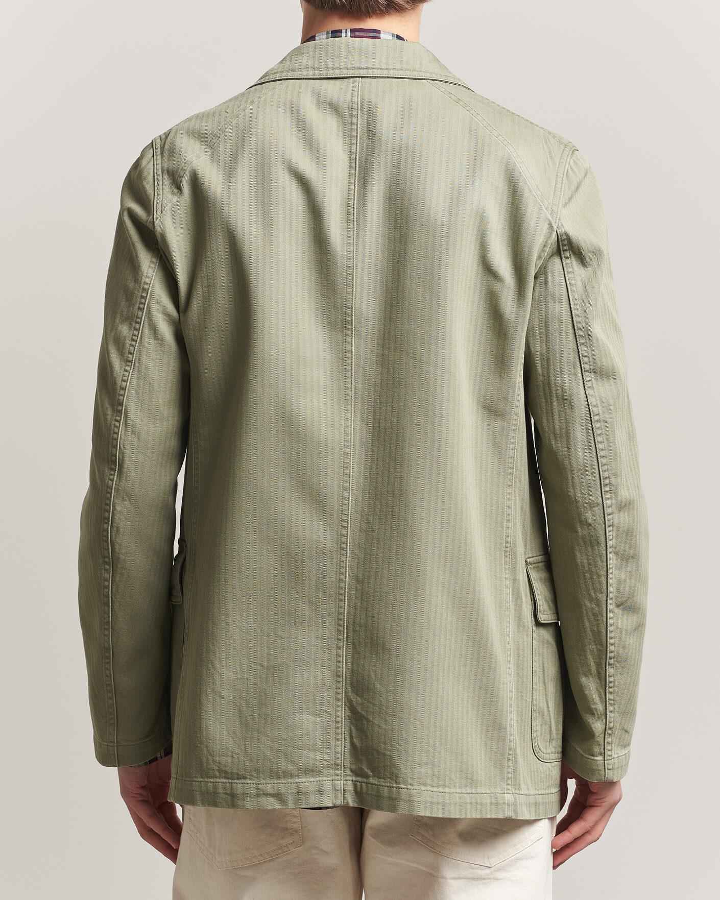 Men | Blazers | Drake's | MKI Herringbone Games Blazer Olive