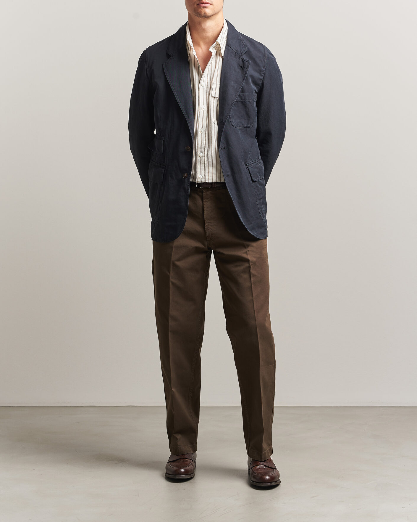 Drake's MKIV Clean Twill Games Blazer Navy at CareOfCarl.com