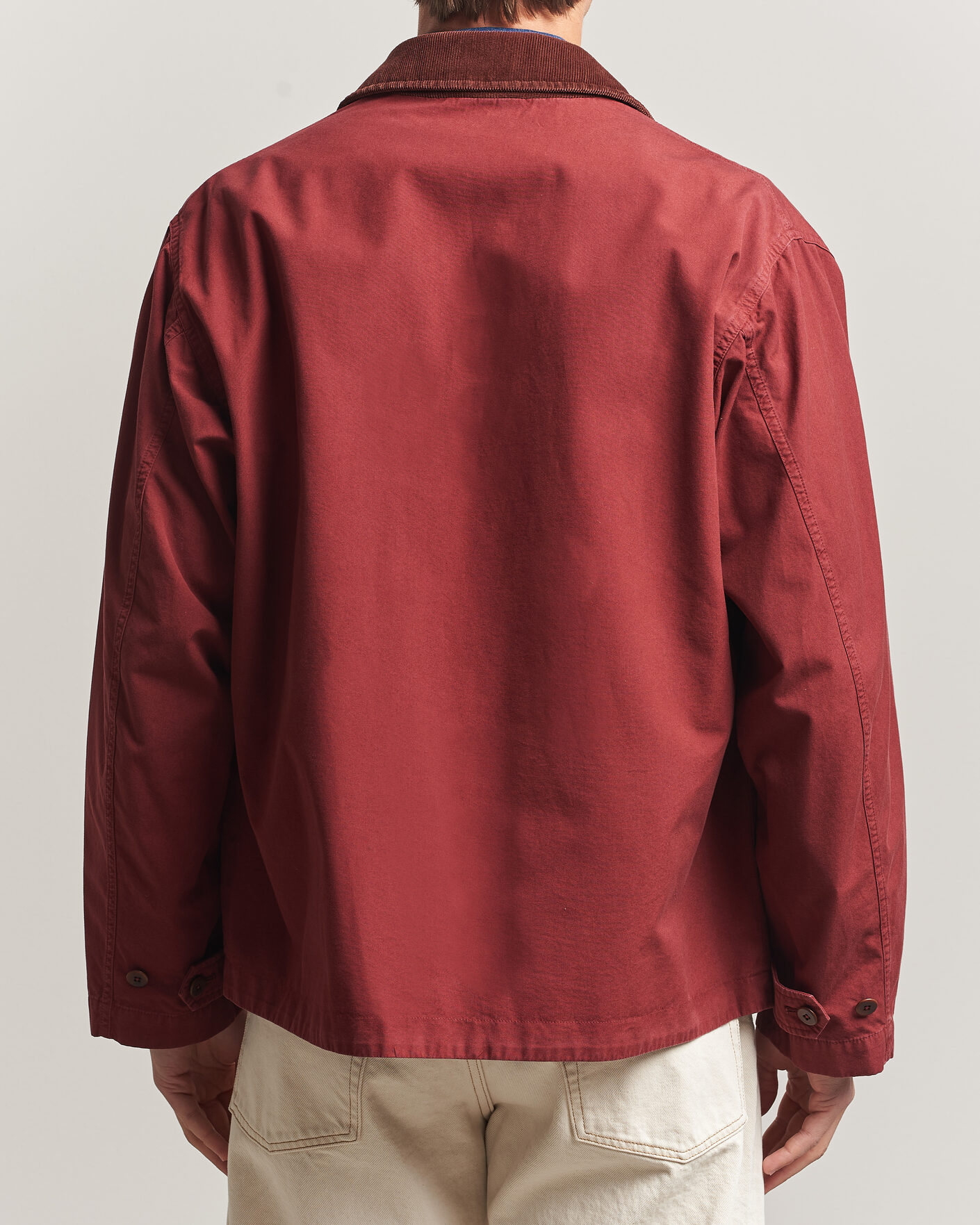 Men | Coats & Jackets | Drake's | Hiking Jacket Washed Red