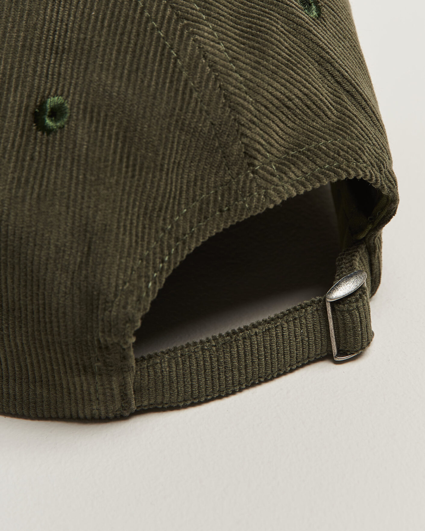 Men | Hats & Caps | Drake's | Blackthron Needlecord Baseball Cap Olive