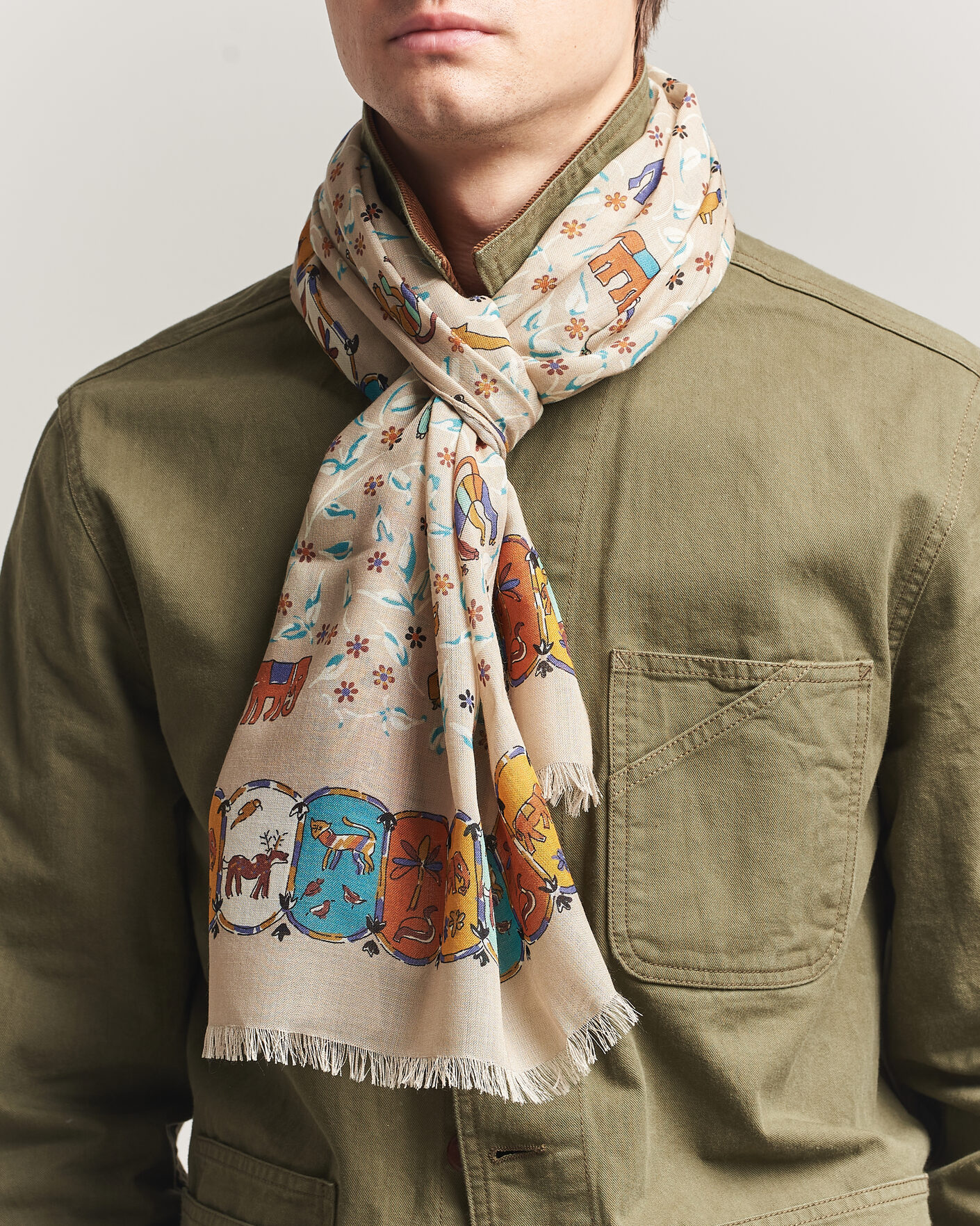 小物 Drake's scarf Designer Wool Silk Scarf | Darkest Navy | Studio Nicholson x Drake