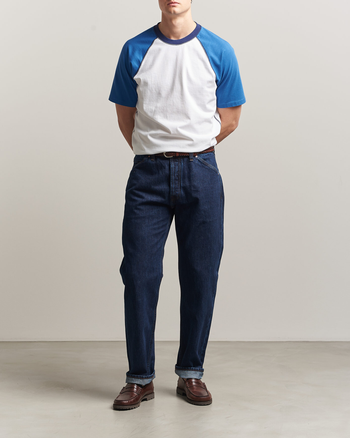 Drake's 5-Pocket Japanese Selvedge Denim Stone Wash at CareOfCarl.com