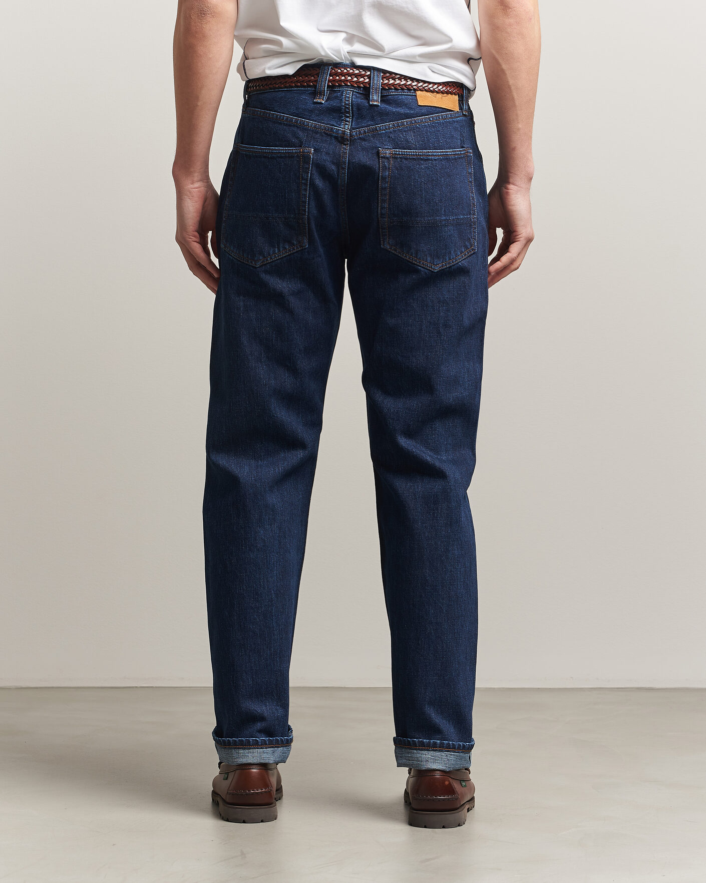 Drake's 5-Pocket Japanese Selvedge Denim Stone Wash at CareOfCarl.com