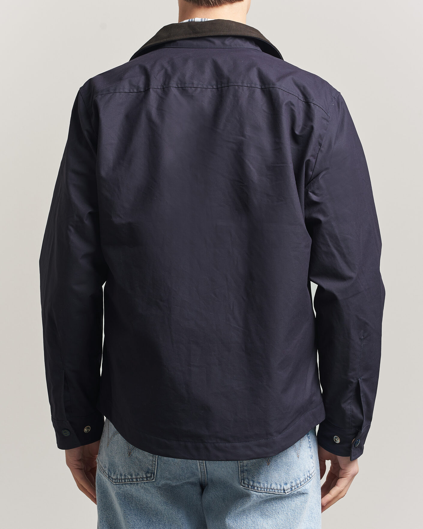 Manifattura Ceccarelli Dry Wax Heavy Shirt Jacket Navy at