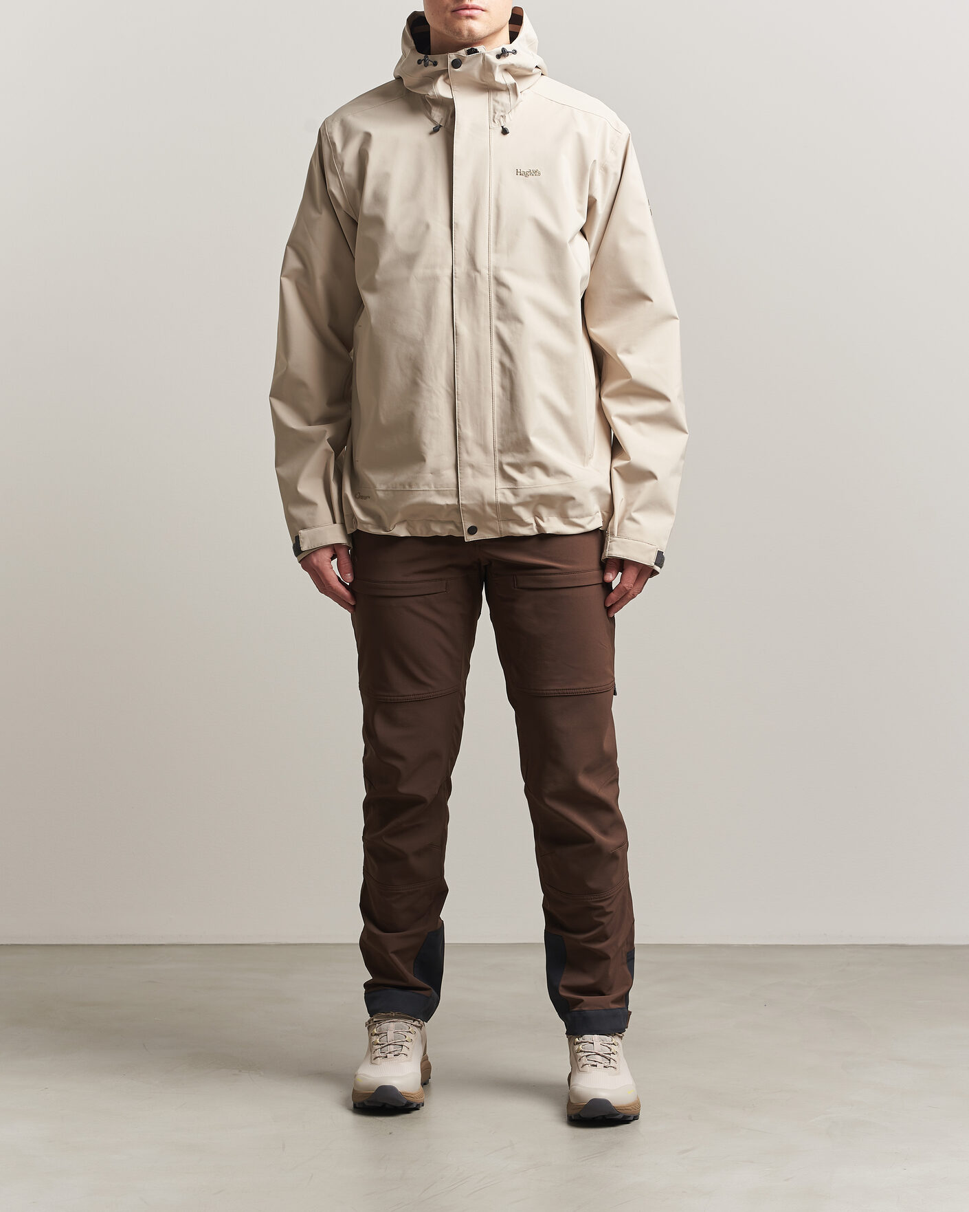 Men | Coats & Jackets | Haglöfs | Breeze Proof Jacket Chalk Beige