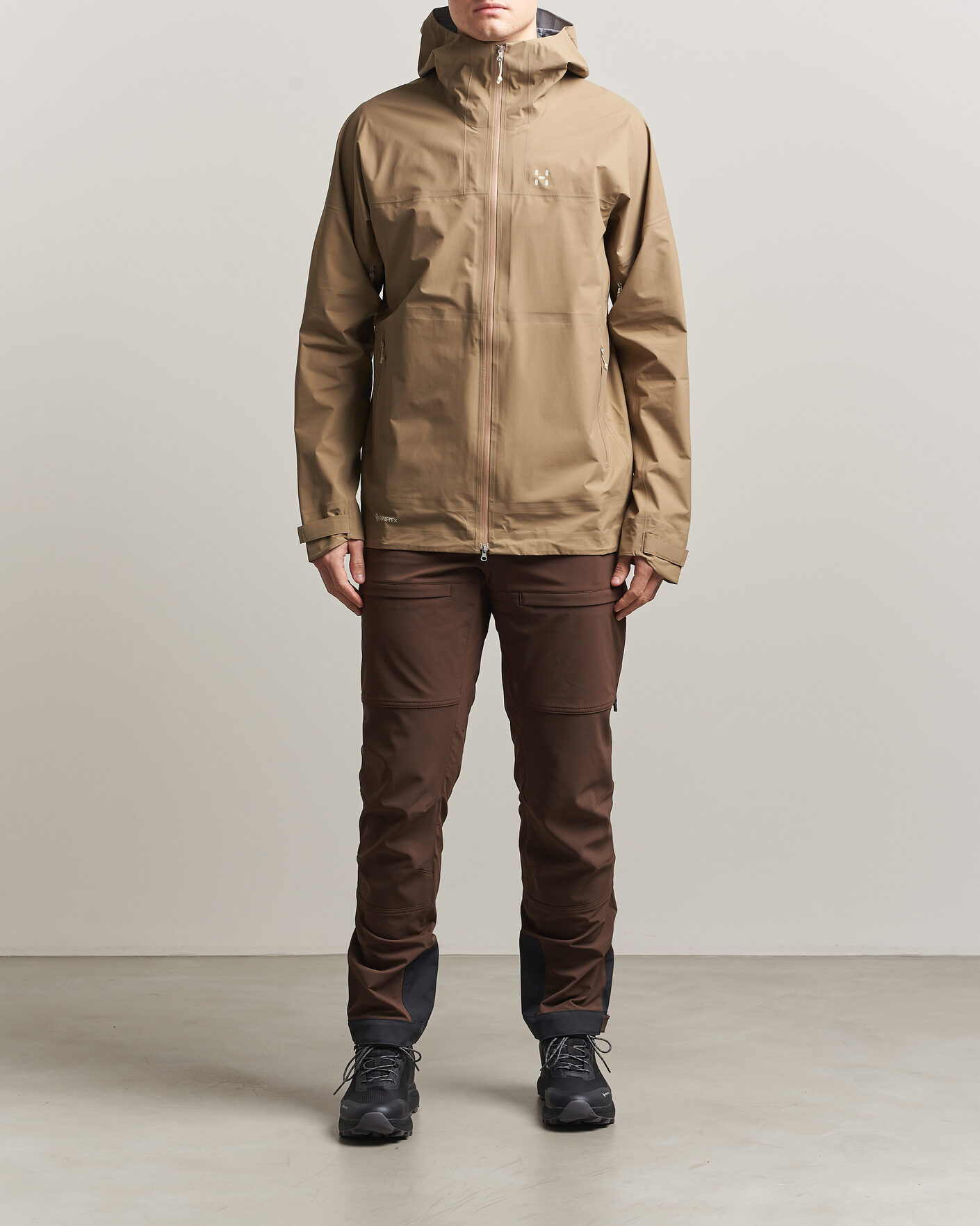 Haglöfs L.I.M Airak Gore-Tex Jacket Oak Brown at CareOfCarl.com