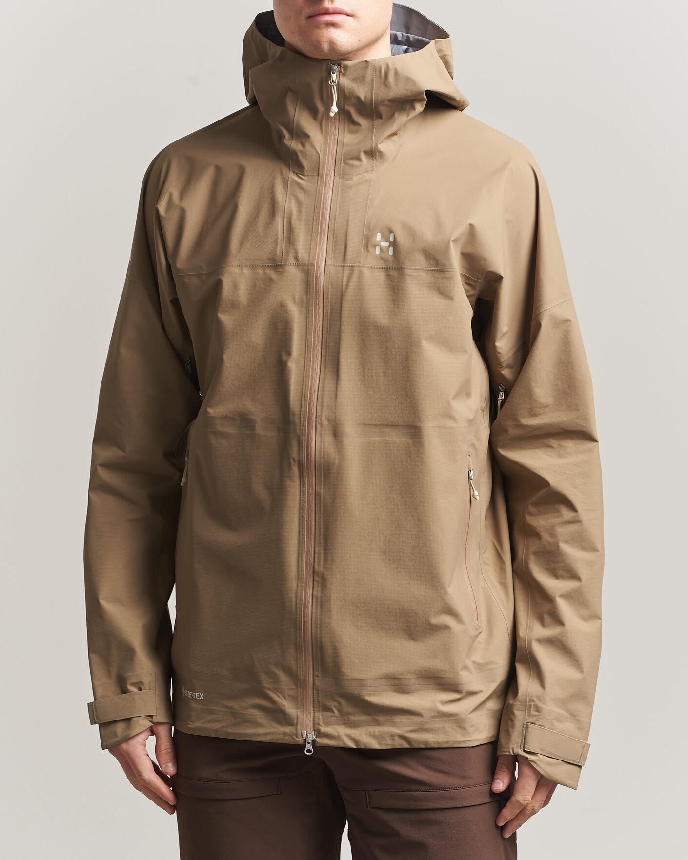 Haglöfs L.I.M Airak Gore-Tex Jacket Oak Brown at CareOfCarl.com