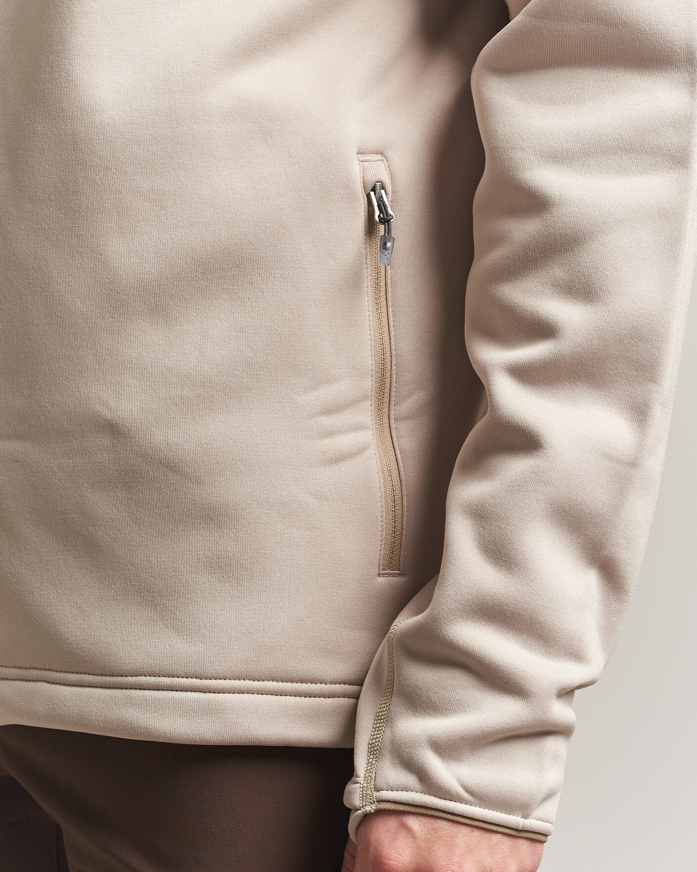 Men | Sweaters & Knitwear | Haglöfs | Magma Mid Fleece Hood Chalk Beige