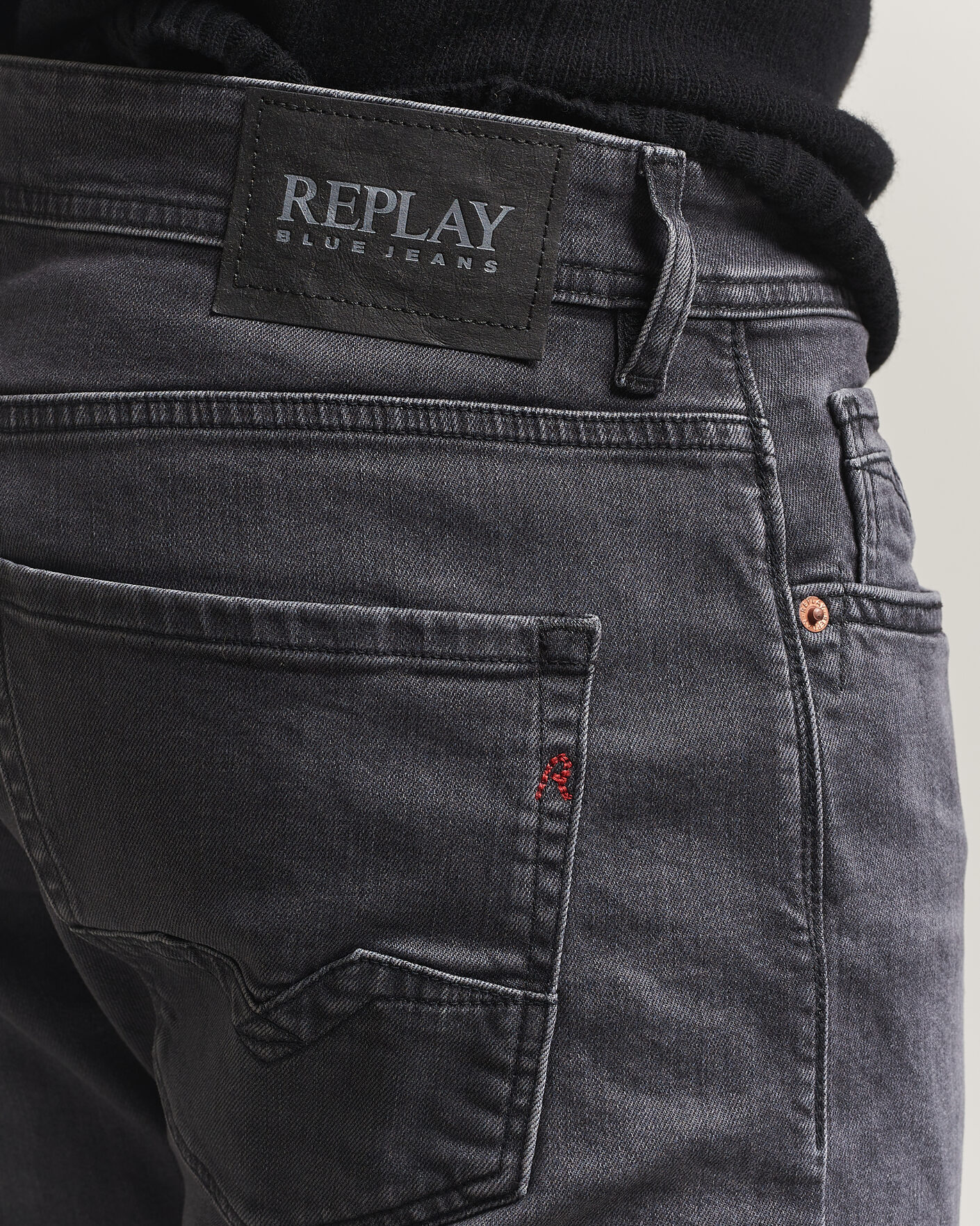 Men | Trousers | Replay | Rocco Comfort Fit Powerstretch Jeans Black