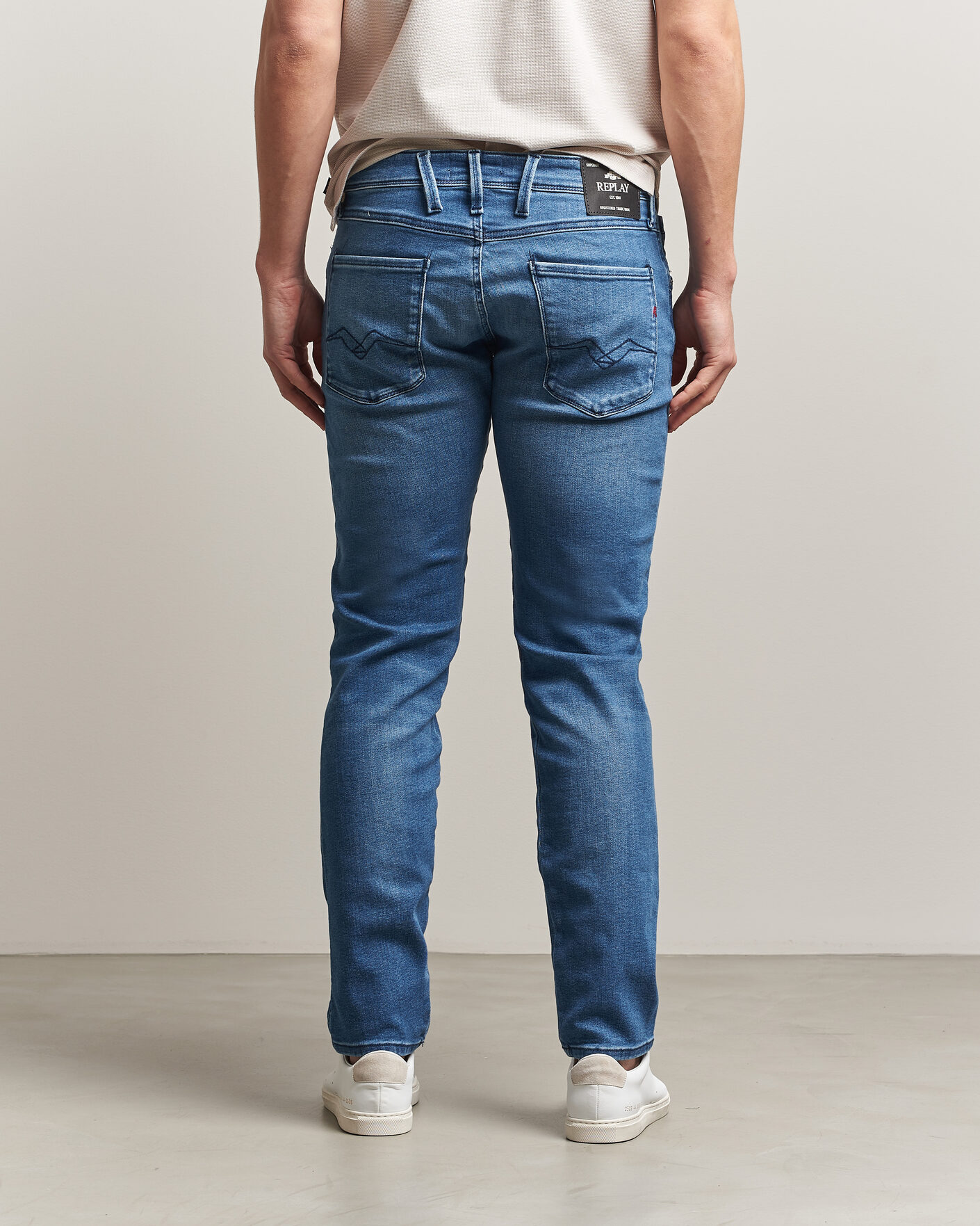 Men | Jeans | Replay | Anbass Powerstretch Jeans Medium Blue