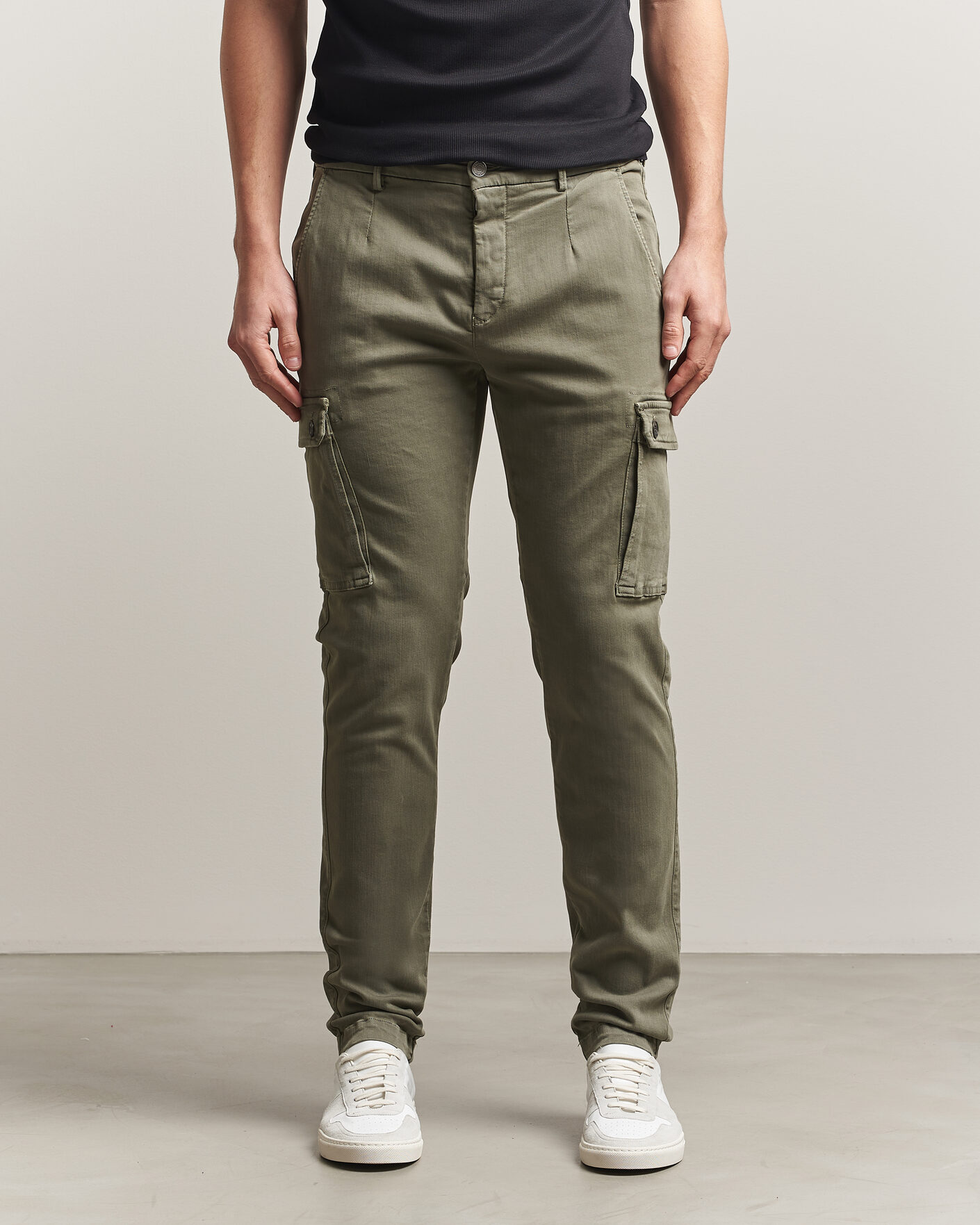 Men | Trousers | Replay | Jaan Hyperflex Cargo Pants Military Green