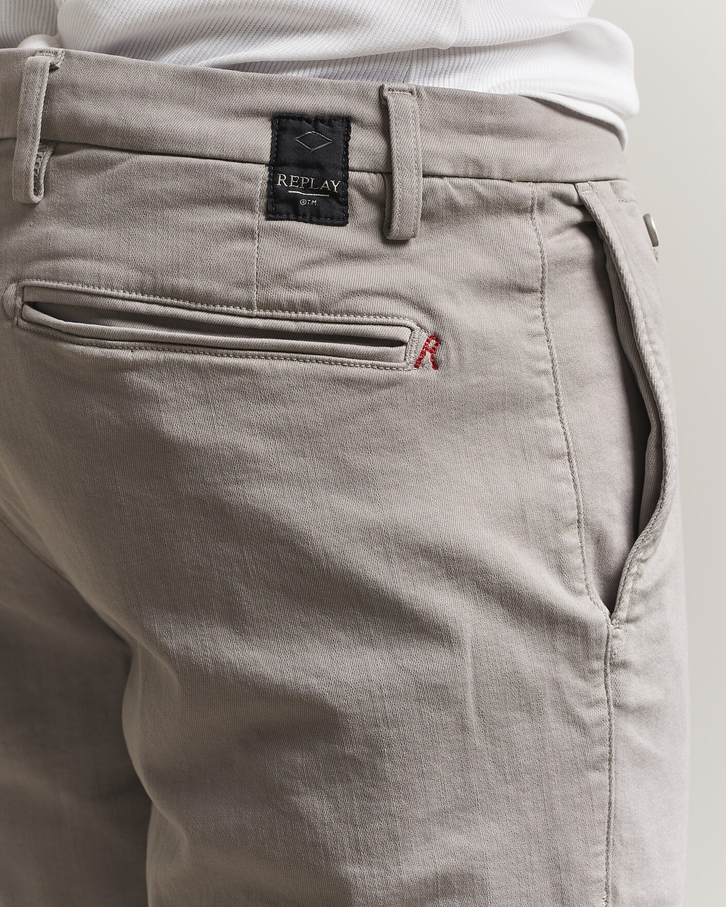 Men | Shorts | Replay | Benni Hyperflex Shorts Light Grey