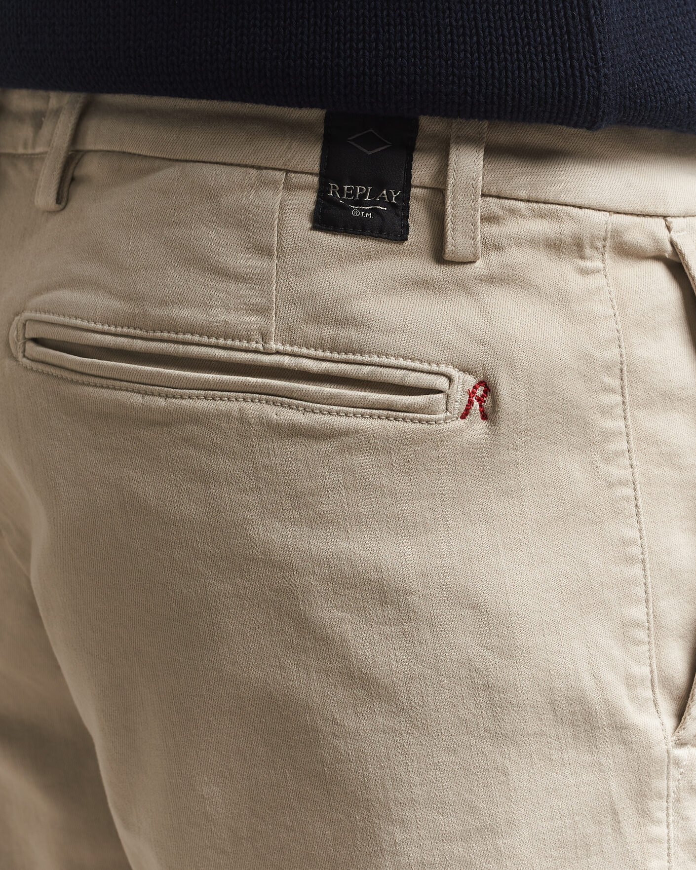 Men | Shorts | Replay | Benni Hyperflex Shorts Ivory