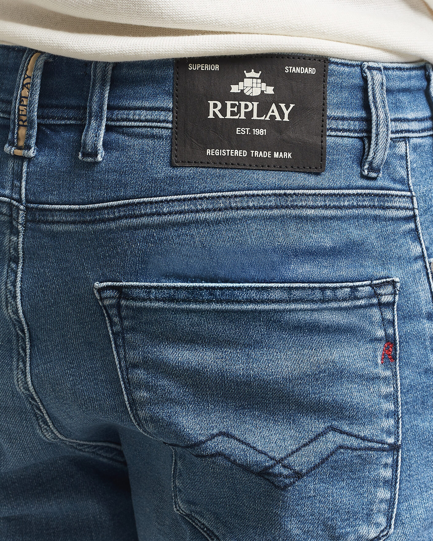 Men | Shorts | Replay | RBJ981 Stretch Denim Shorts Light Blue