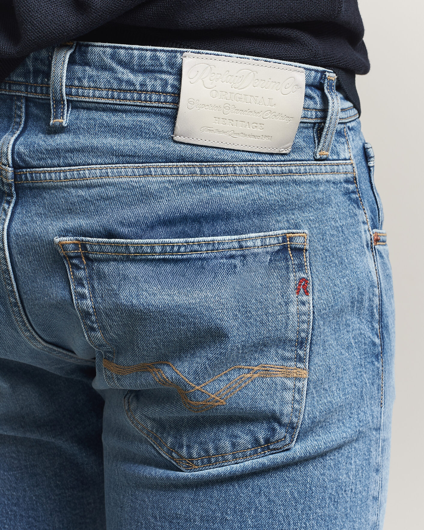 Men | Jeans | Replay | Grover Heritage Original Stretch Jeans Light Blue