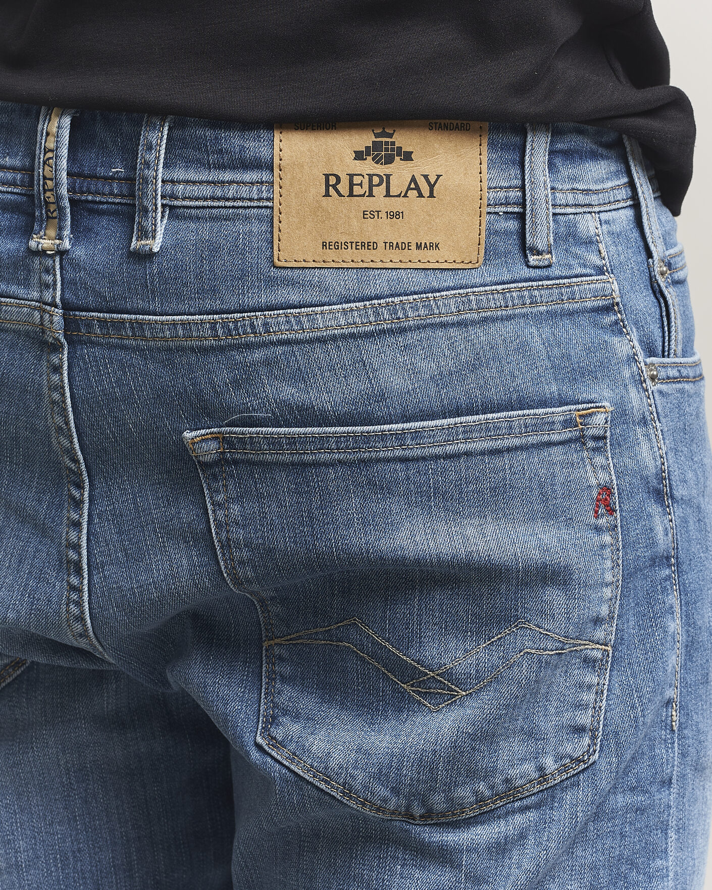 Men | Shorts | Replay | RBJ981 Stretch Denim Shorts Light Blue