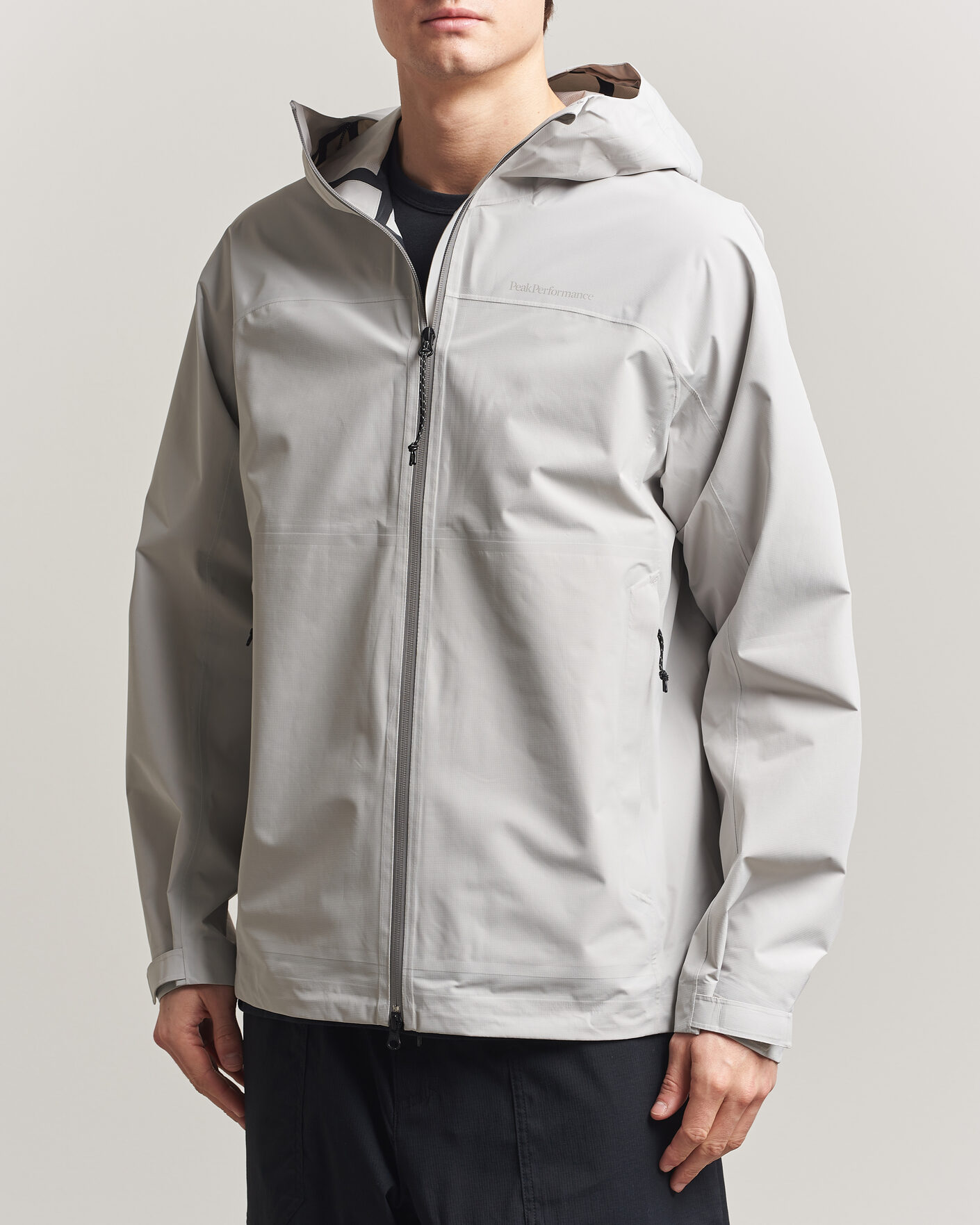 Peak Performance Treeline Hipe Hooded Shell Jacket Summit Smoke at