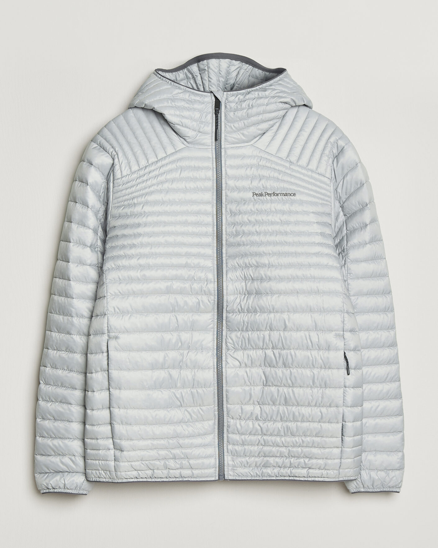 Men | Coats & Jackets | Peak Performance | Monolight Insulated Hooded Jacket Summit Smoke