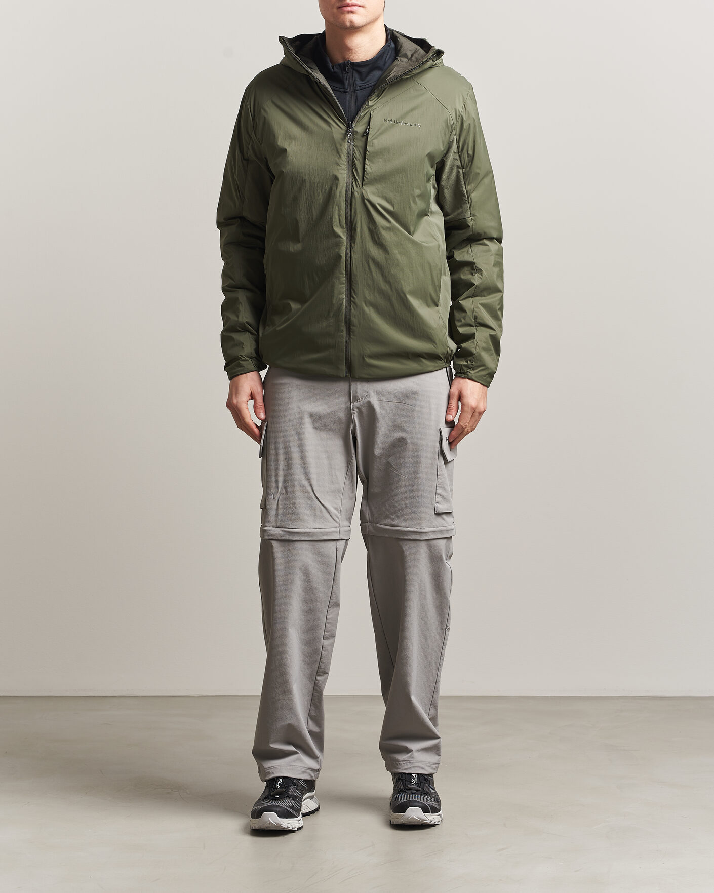 Peak Performance Freelight Reversible Hooded Jacket Pine Needle at
