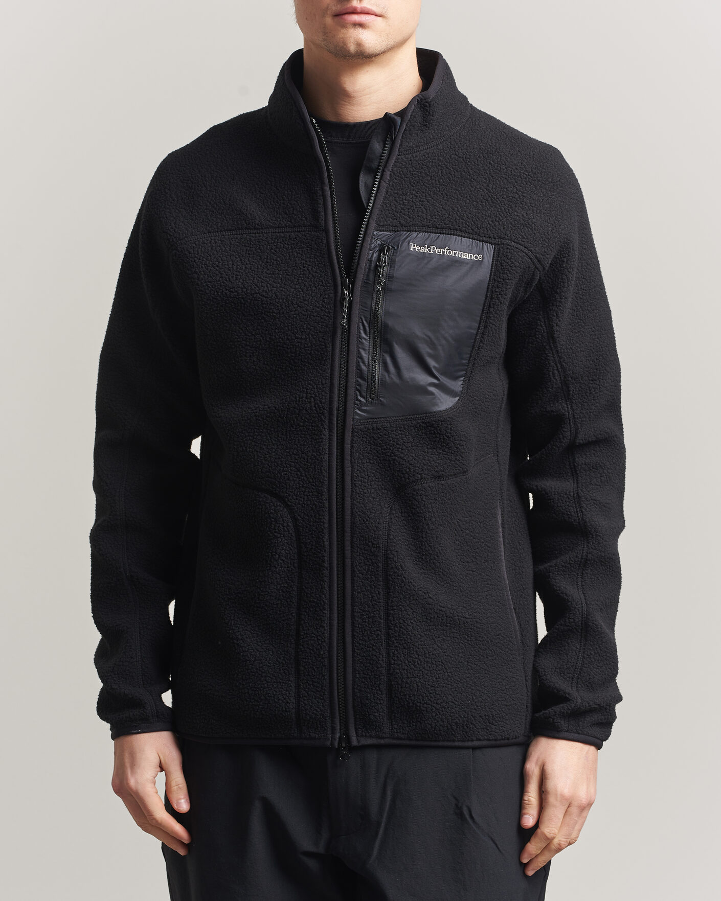 Peak Performance Nature Rush Pile Full Zip Black at CareOfCarl.com