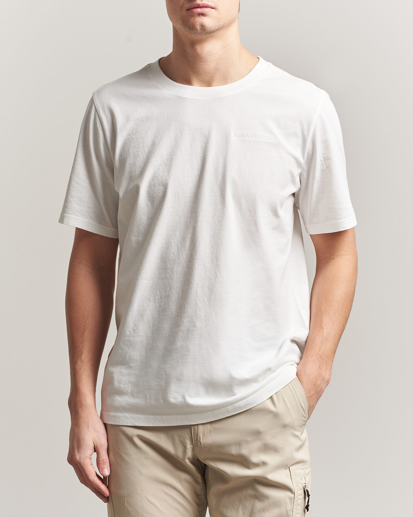 Men | T-Shirts | Peak Performance | Original Crew Neck T-Shirt Off White