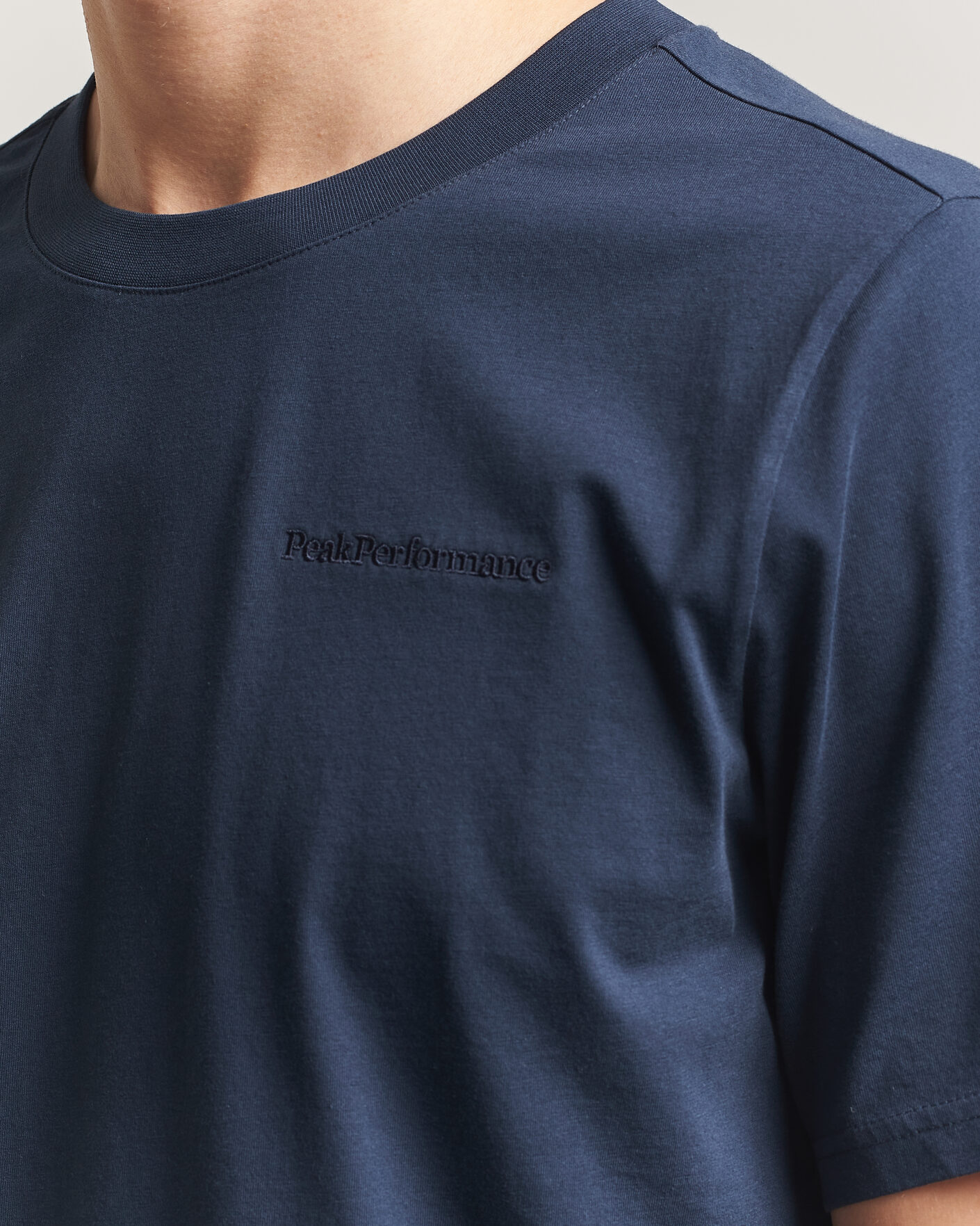 Men | T-Shirts | Peak Performance | Original Crew Neck T-Shirt Blue Shadow