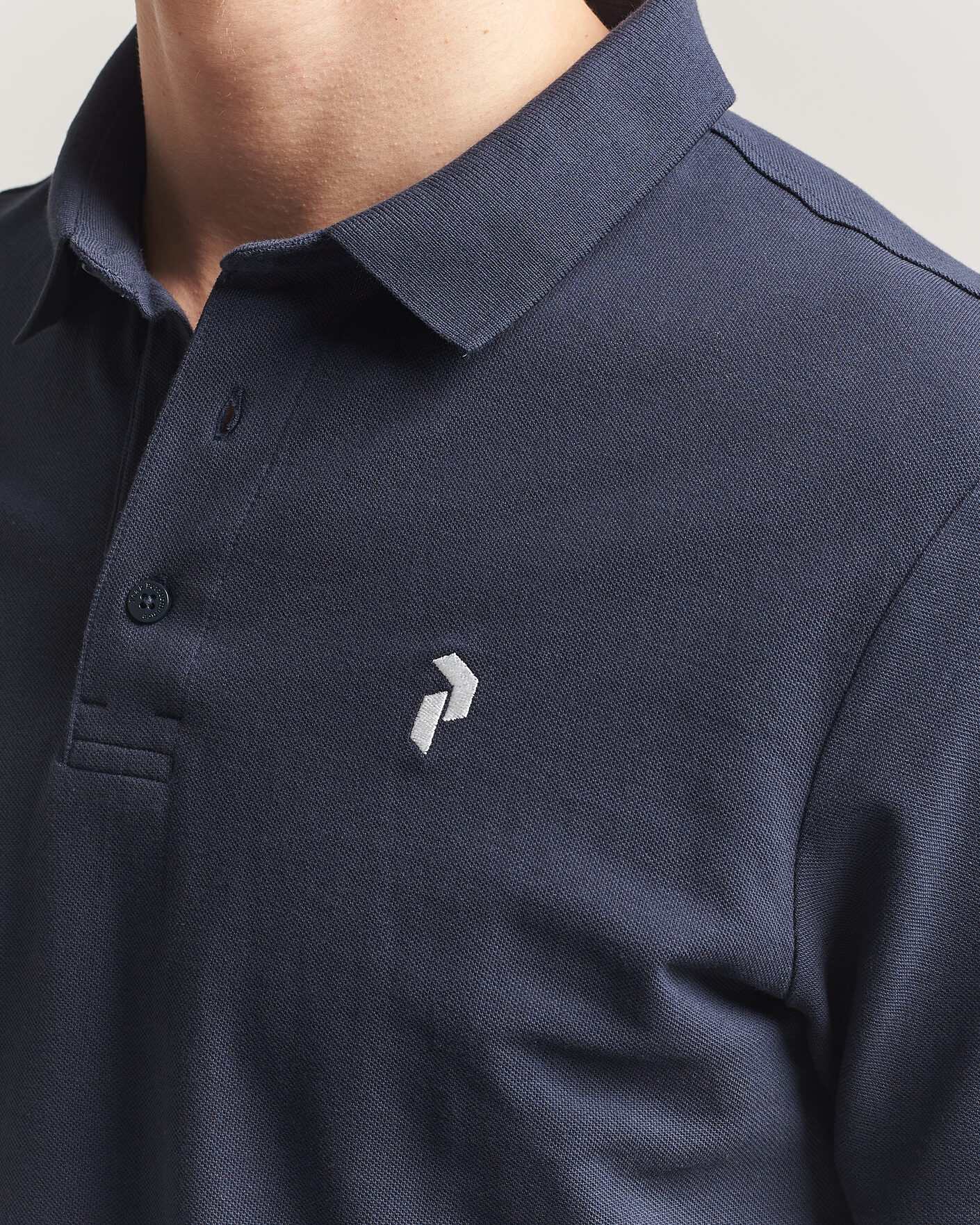 Men | Polo Shirts | Peak Performance | Classic Cotton Polo Blue Shadow