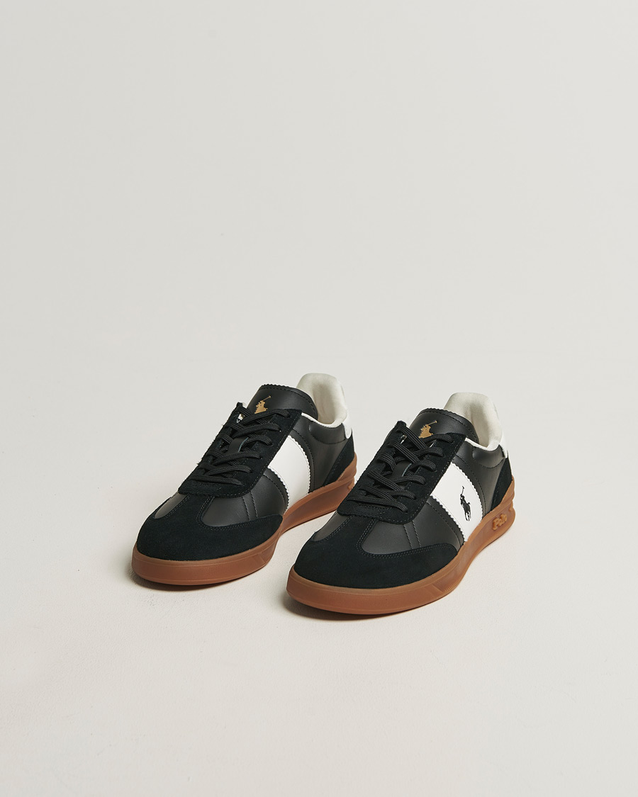 Men | Sneakers | Polo Ralph Lauren | Aera Leather/Suede Sneakers Black/White