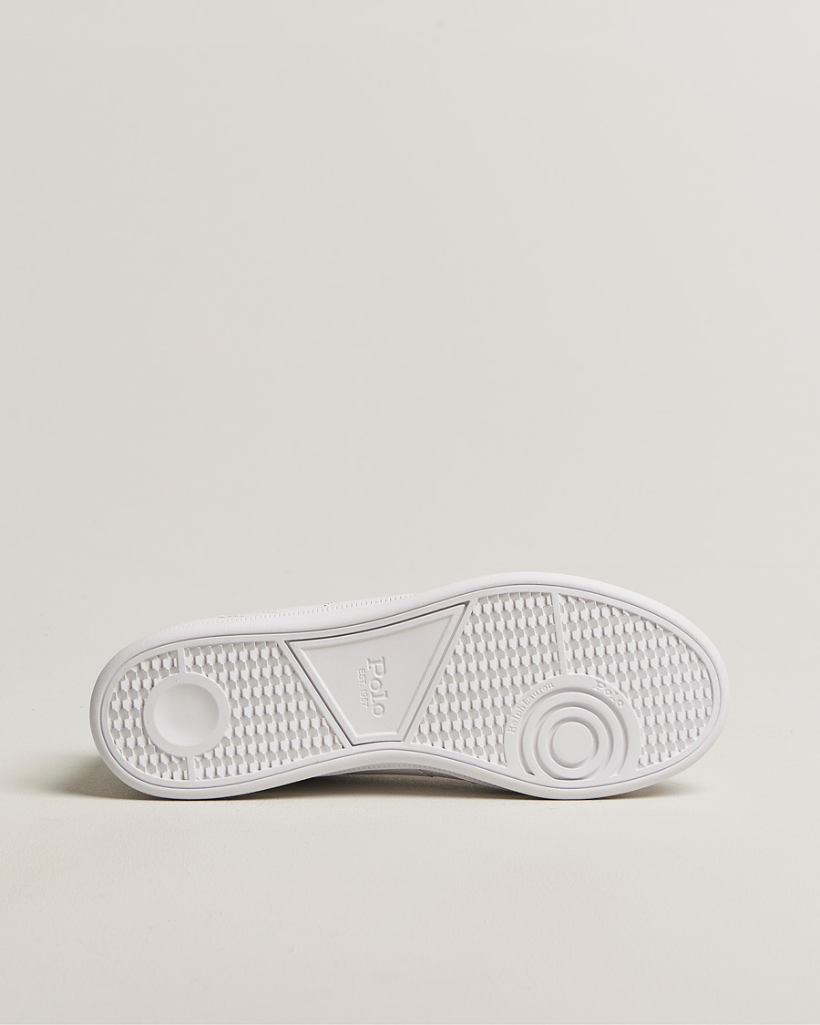 Men | Sneakers | Polo Ralph Lauren | Aera Grained Leather Sneakers White/Navy