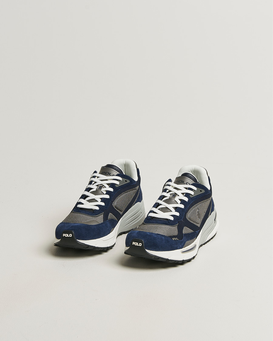 Polo Ralph Lauren Trackster 275 Sneakers Navy/Grey at CareOfCarl.com