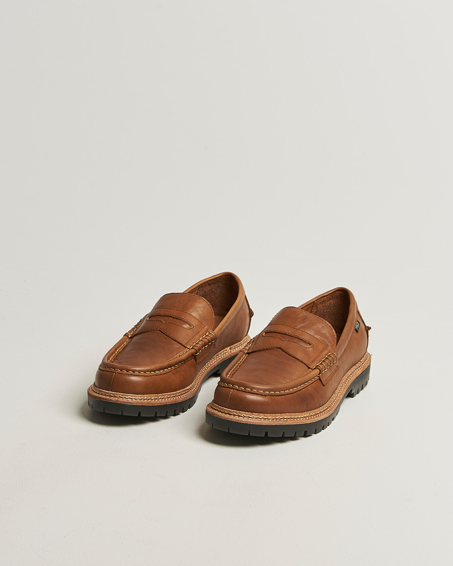 Polo Ralph Lauren Jett Penny Loafers Polo Tan at CareOfCarl.com