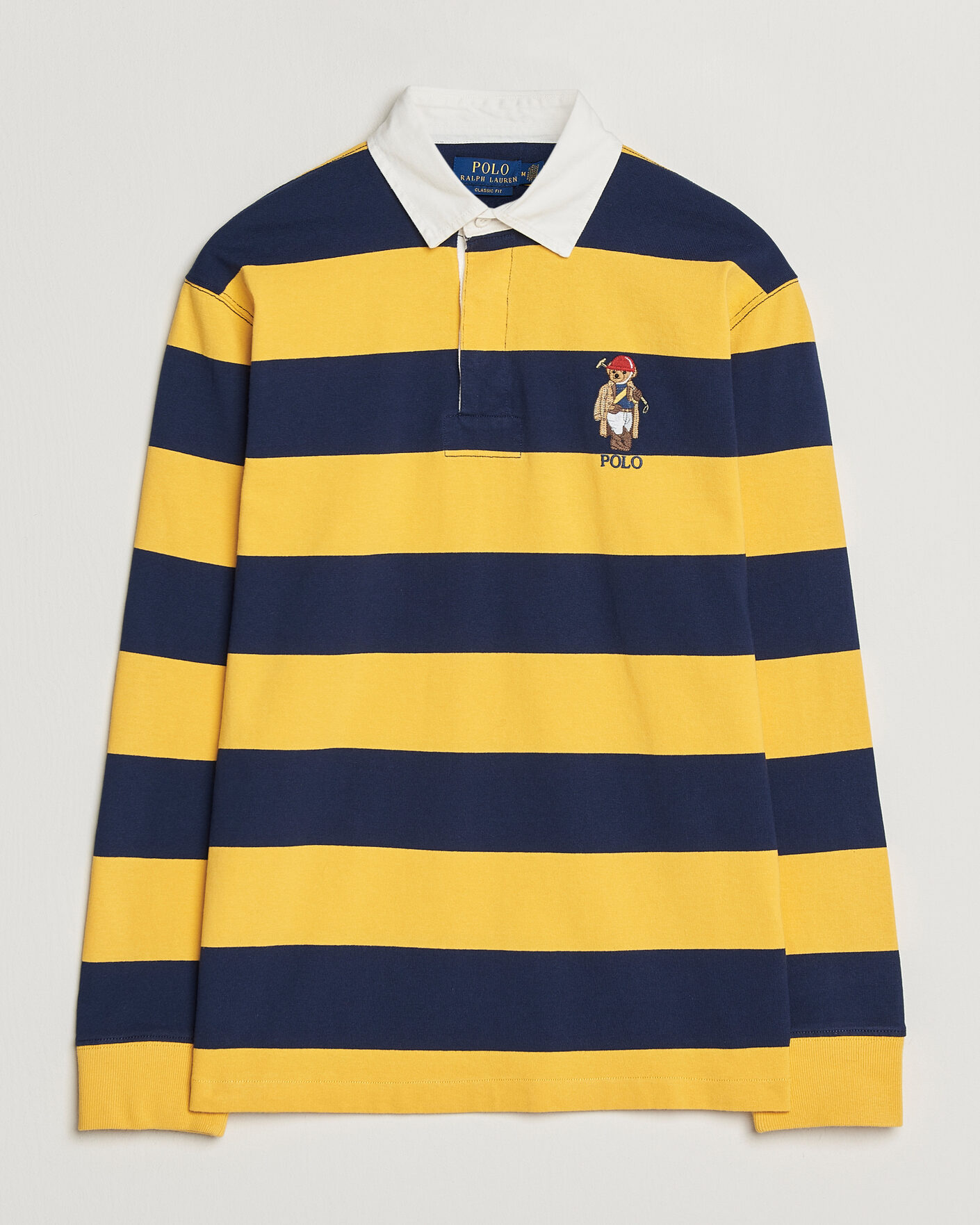 Polo Ralph Lauren Jersey Striped Rugger Newport Navy/Gold at