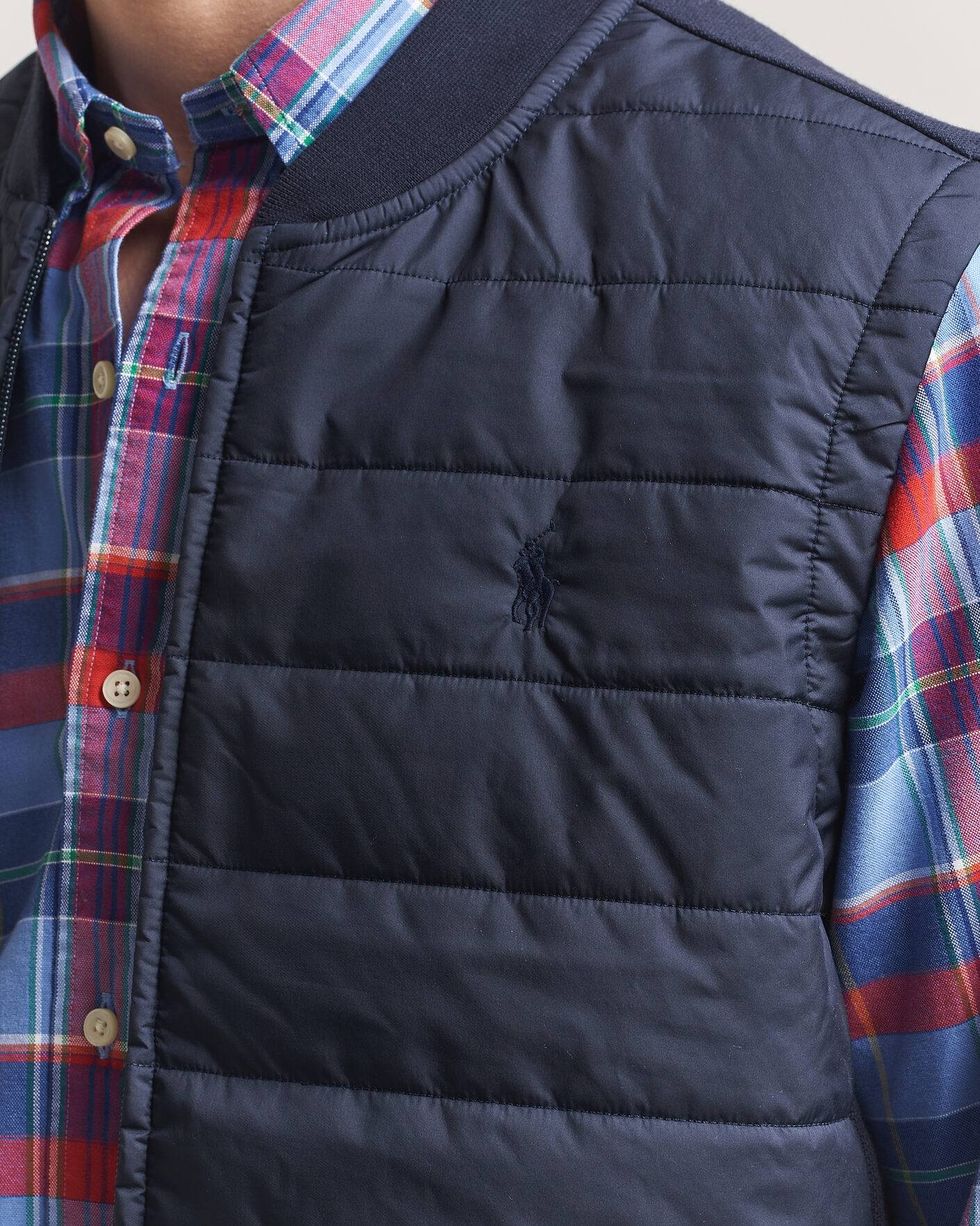 Men | Gilets | Polo Ralph Lauren | Double Knitted Jaquard Vest Aviator Navy