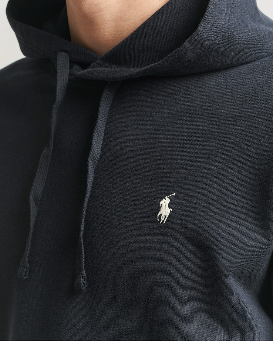 Men | Sweaters & Knitwear | Polo Ralph Lauren | Loopback Terry Hoodie Polo Black