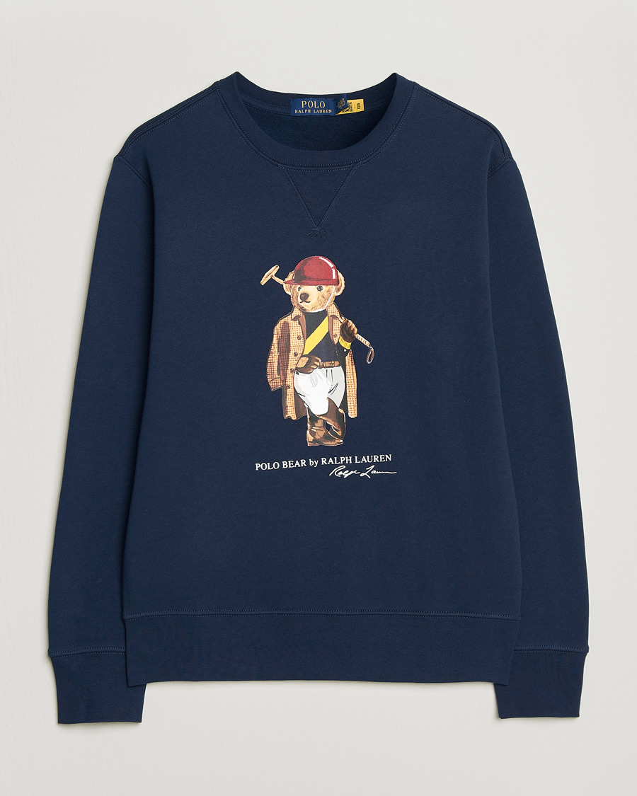 Men | Sweaters & Knitwear | Polo Ralph Lauren | Fleece Bear Sweatshirt Newport Navy