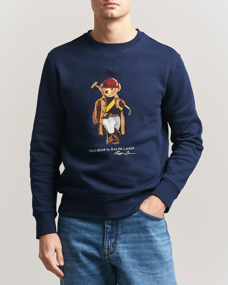 Men | Sweaters & Knitwear | Polo Ralph Lauren | Fleece Bear Sweatshirt Newport Navy